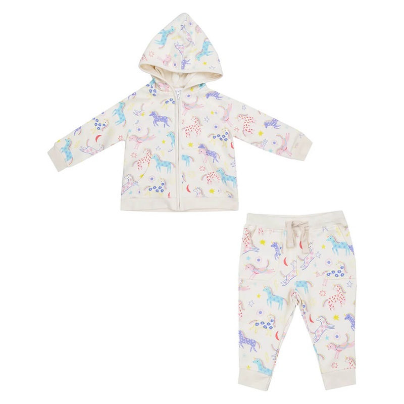 Hoodie and Jogger Set Fun Unicorns