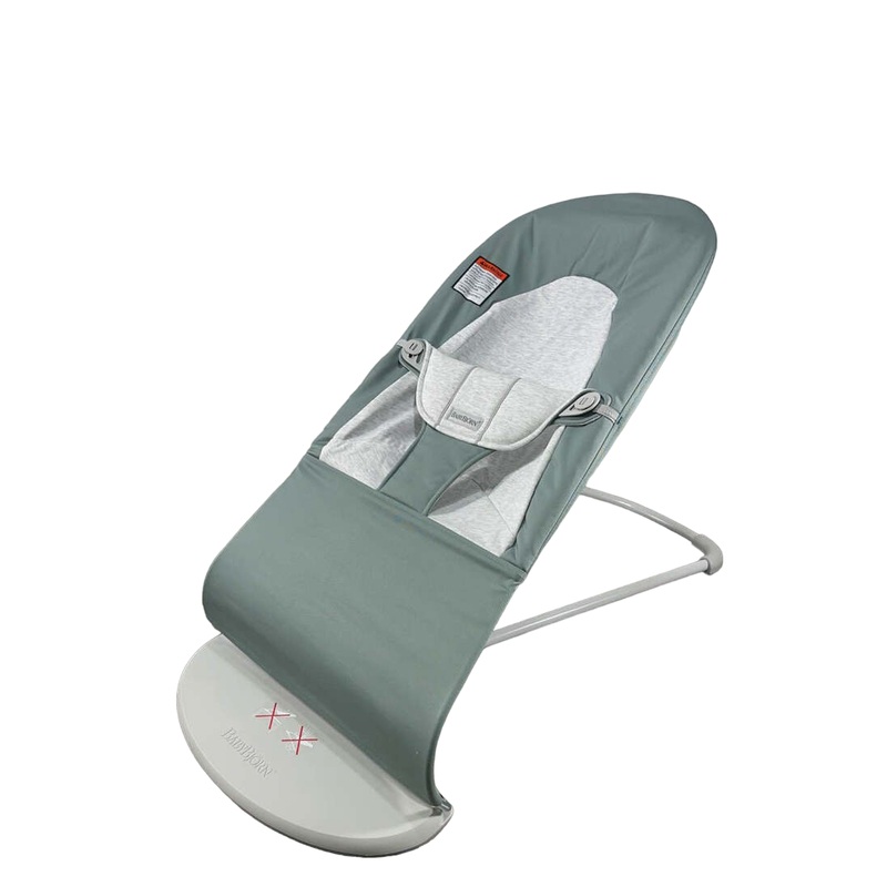 BabyBjorn Bouncer Bliss, Light Gray Frame, Light Sage/White