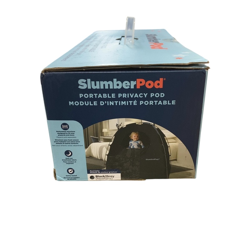 SlumberPod 2.0 Sleep Canopy, Black with Gray