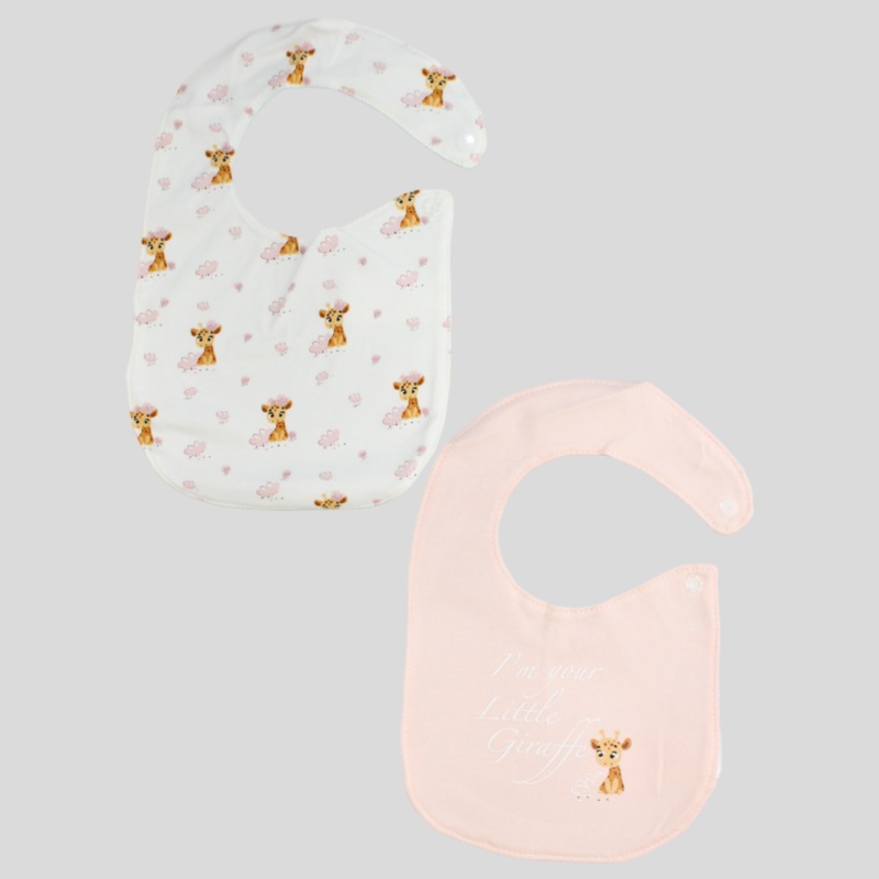 Little Giraffes Bib (Pack Of 2)