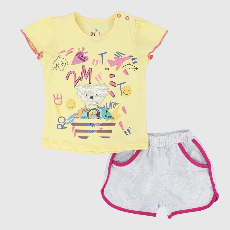 Cute Bear Short-Sleeved Pajama