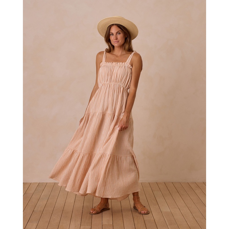 Rylee + Cru Women’s Delphina Dress – Grapefruit Stripe