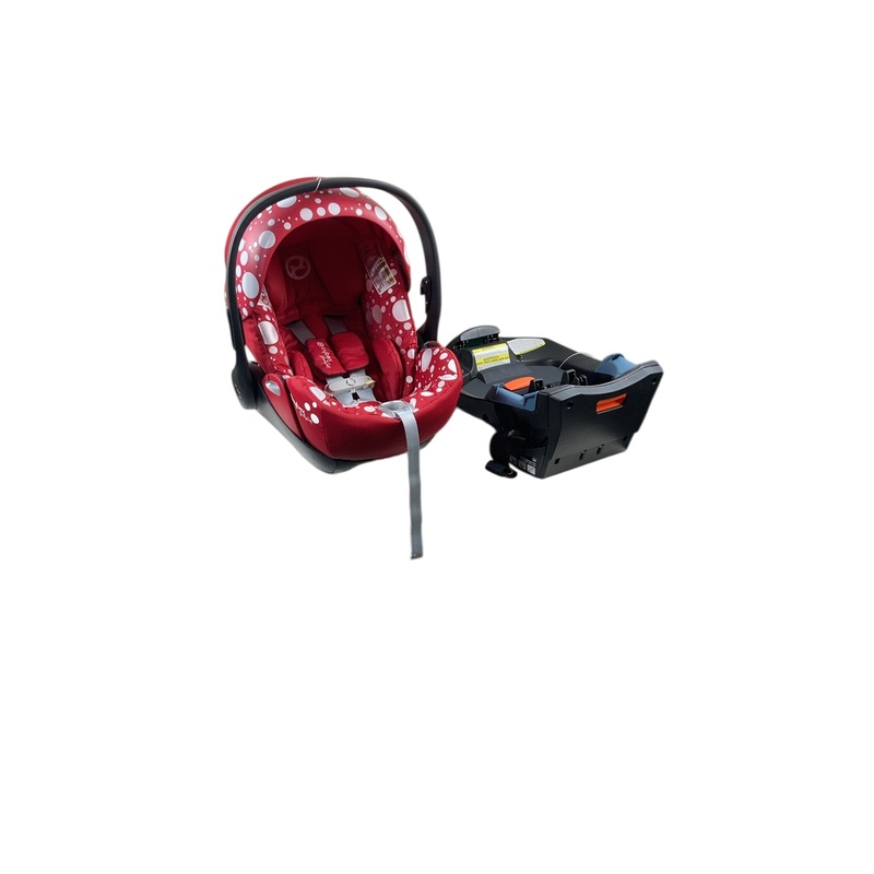 Cybex Cloud Q Infant Car Seat with SensorSafe, 2022, Petticoat Red