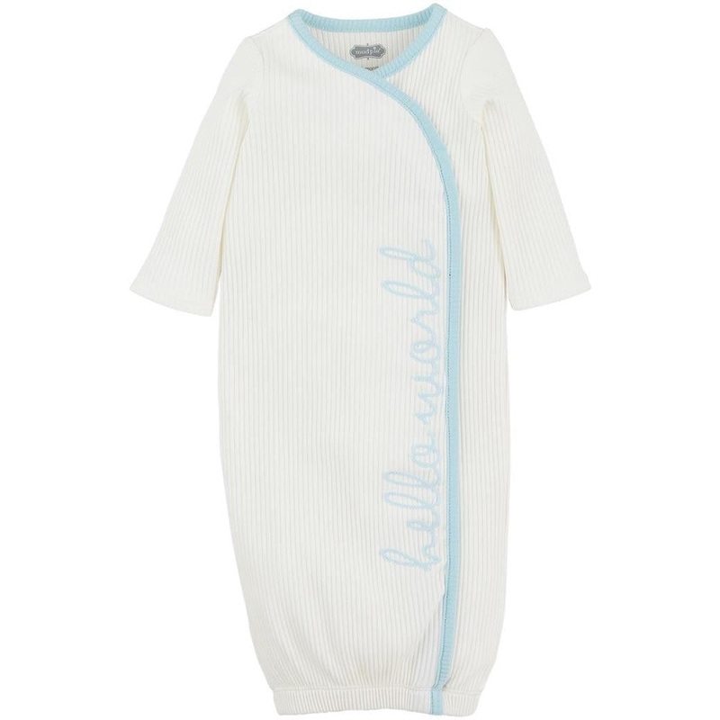 Mud Pie Blue Hello World Gown