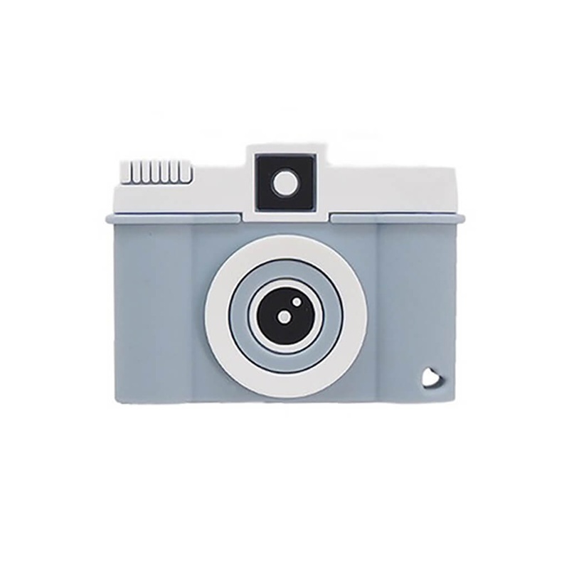 Silicone Teether Camera Grey
