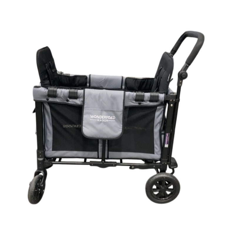 Wonderfold W2 Luxe Multifunctional Double Stroller Wagon, 2021, Charcoal Gray