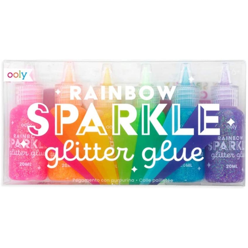 Ooly Rainbow Sparkle Glitter Glue – Pack of 6