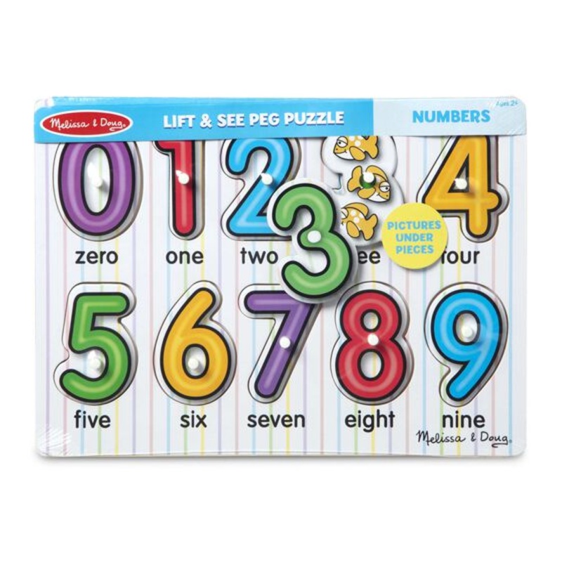 See-Inside Numbers Peg Puzzle
