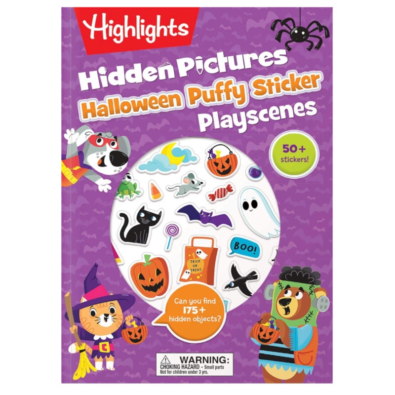 Hidden Pictures Halloween Puffy Sticker Playscenes