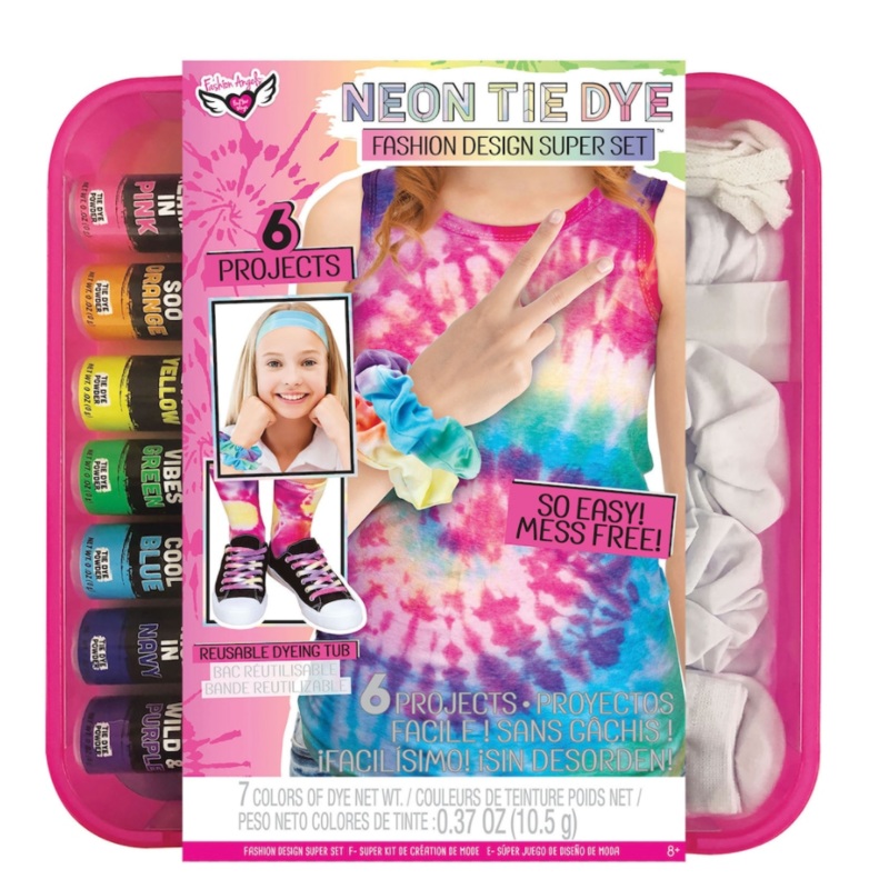 Neon Tie Dye Fashion Design Super Set