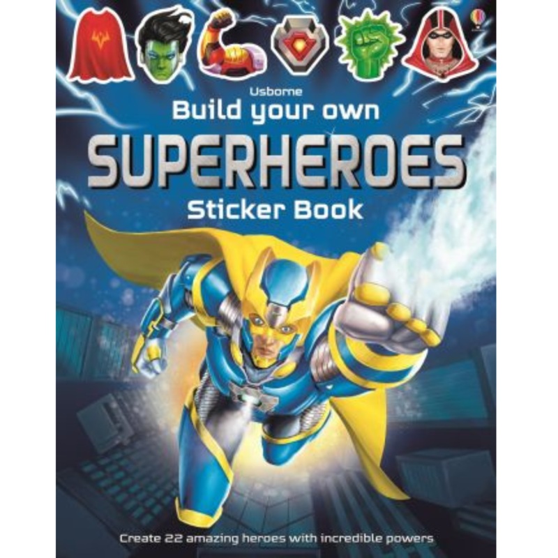 Build Your Own Superheroes Sticker Book