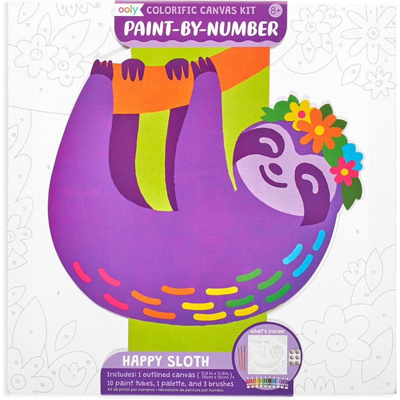 Colorific Happy Sloth Paint by Number