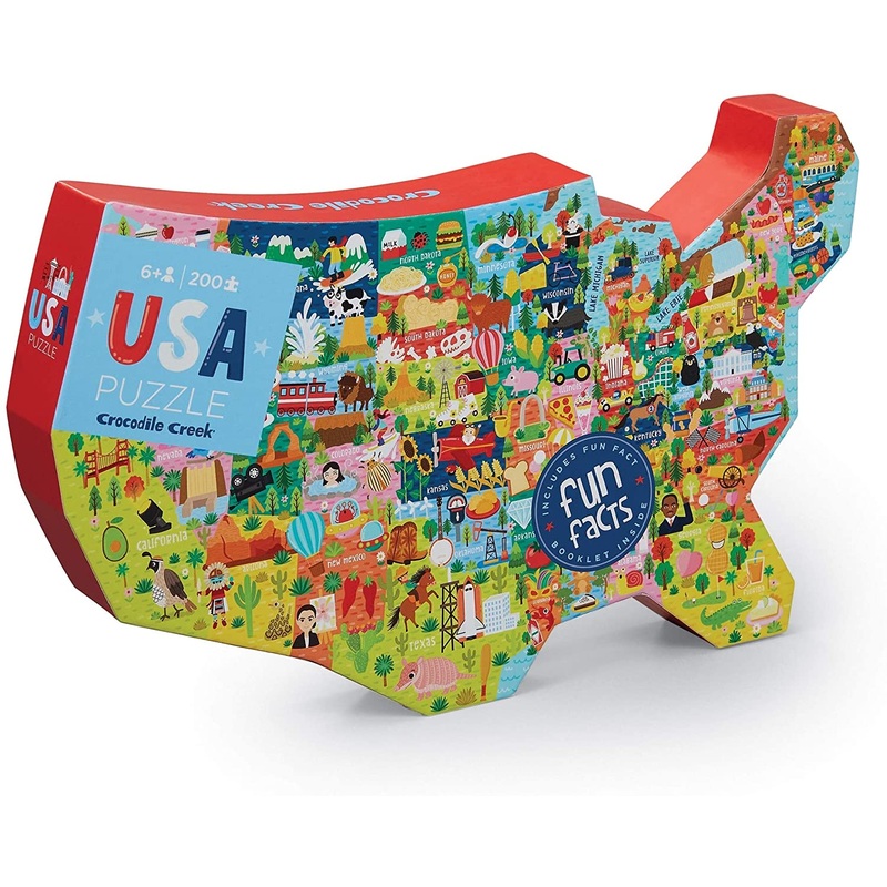 USA Shaped 200 Piece Puzzle