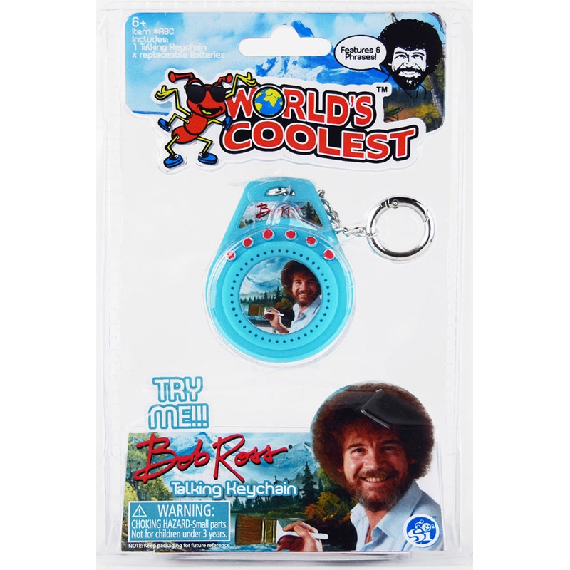 World’s Smallest Bob Ross Talking Keychain