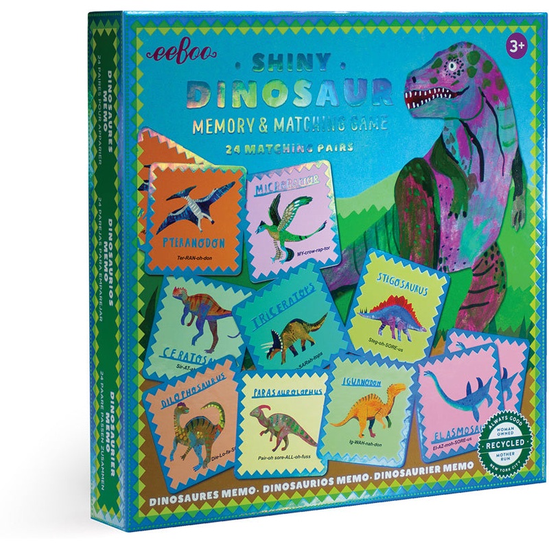 Shiny Dinosaur Memory and Match Game