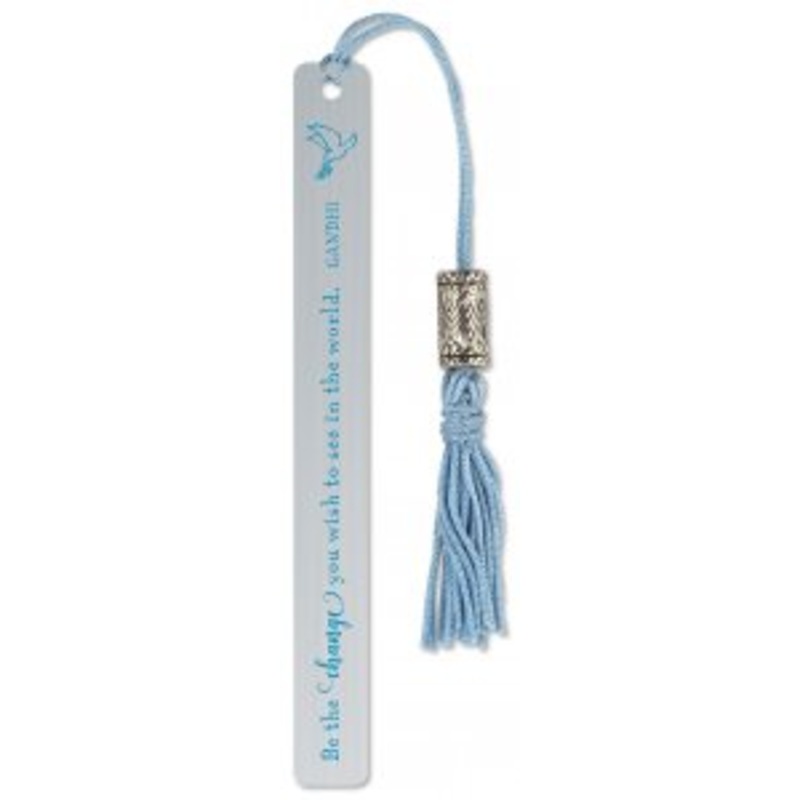 Be The Change Metal Bookmark