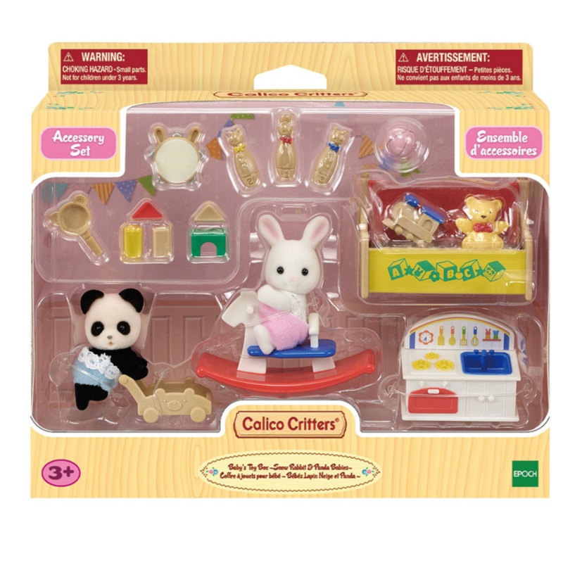 Calico Critters Babys Toy Box – Snow Rabbit & Panda Babies