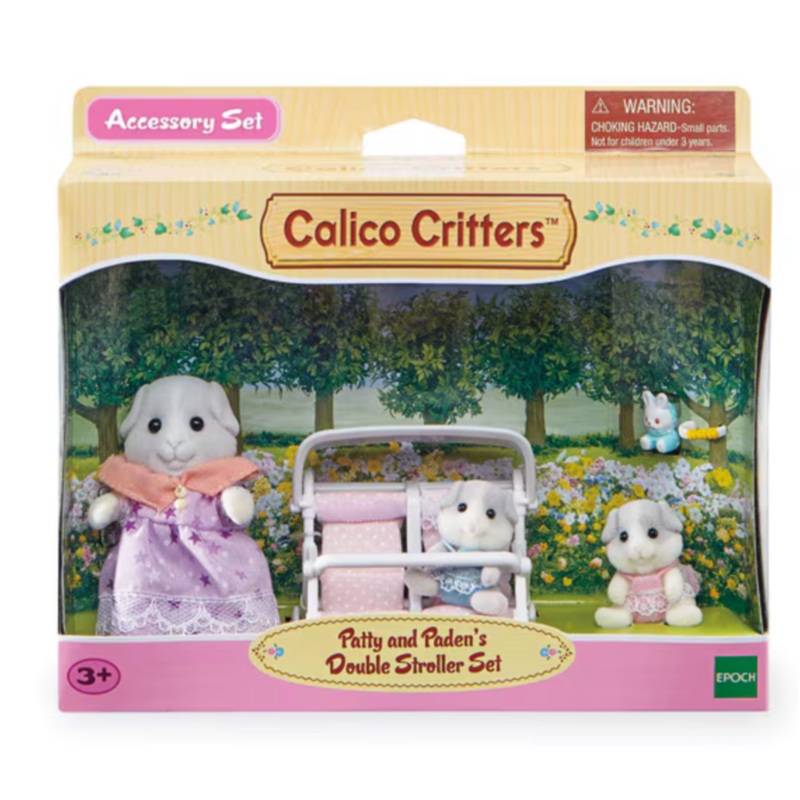 Calico Critters Patty & Paden’s Double Stroller