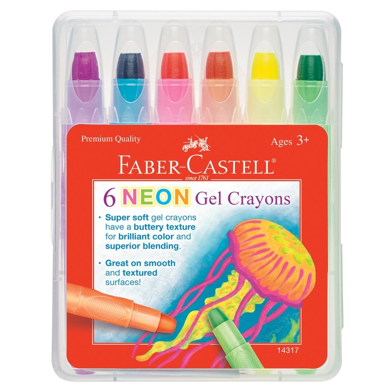 6 Count Neon Gel Crayons