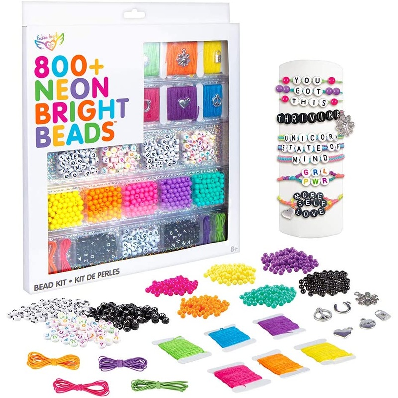 800+ Neon Bright Bead Kit