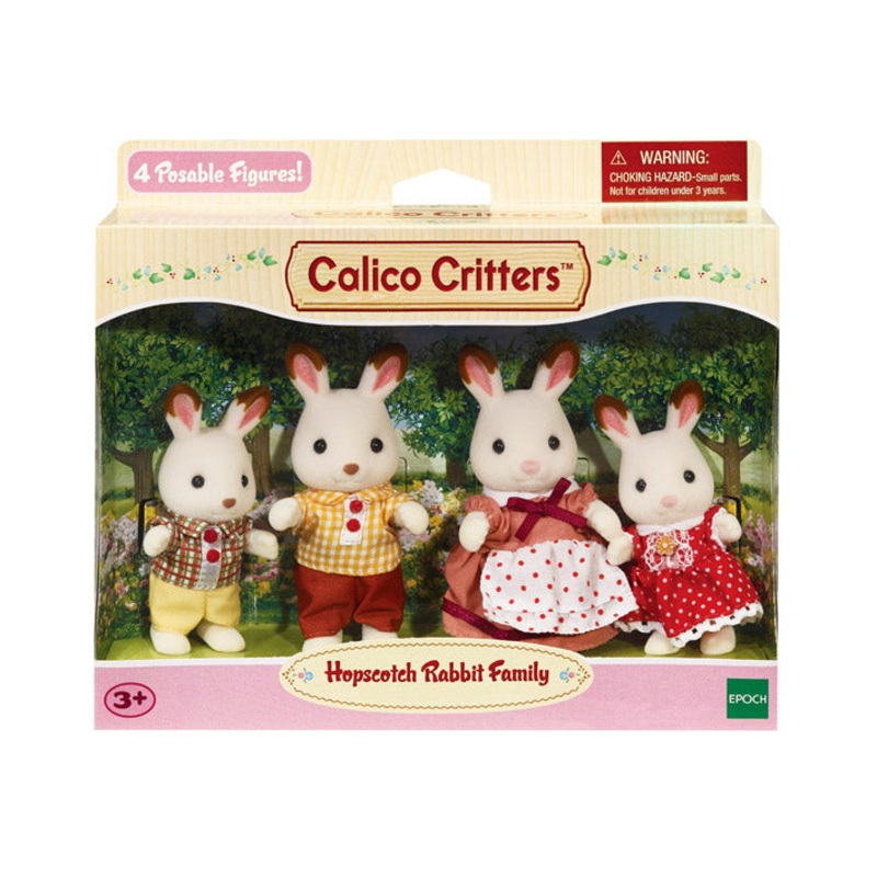 Calico Critters Hopscotch Rabbit Family