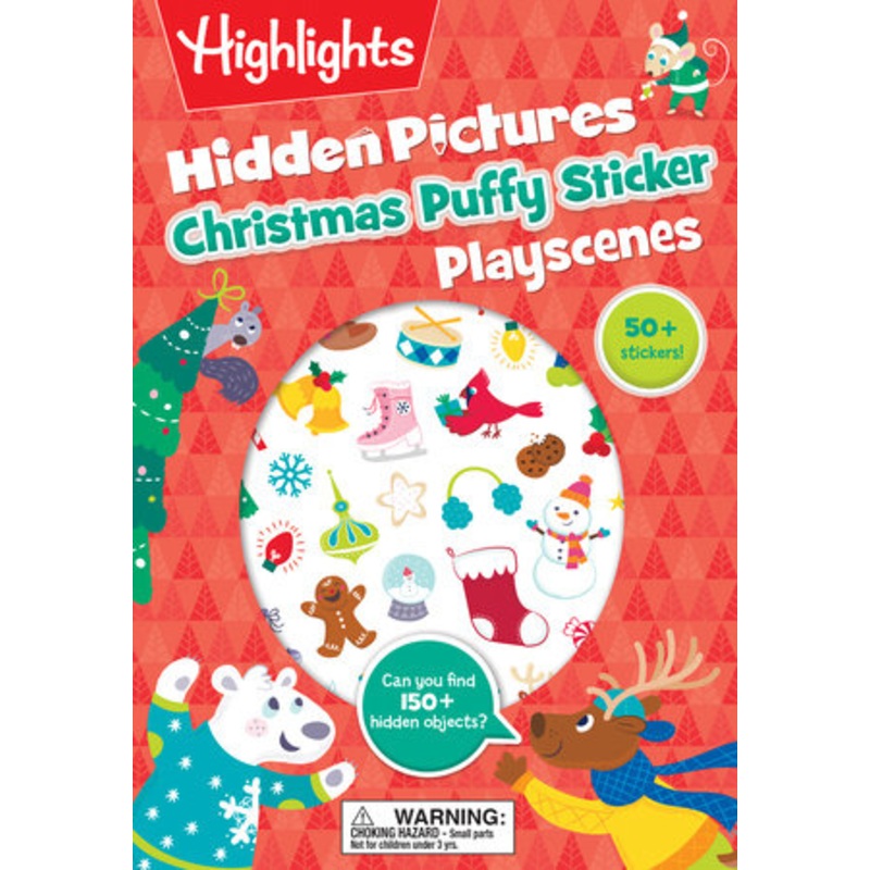 Hidden Pictures Christmas Puffy Stickers