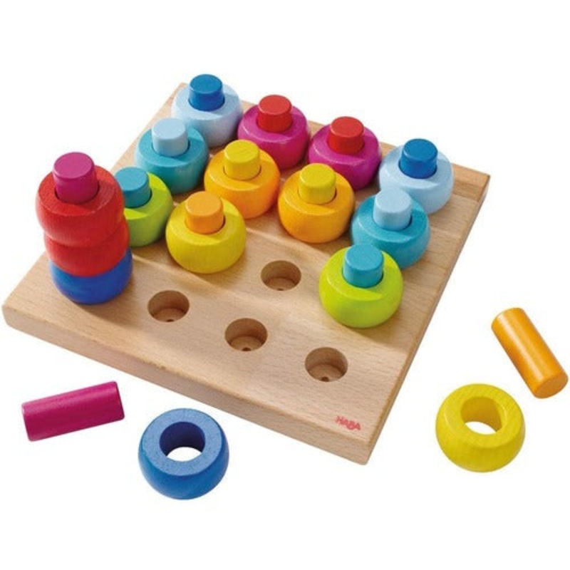 Rainbow Whirls Peg Game