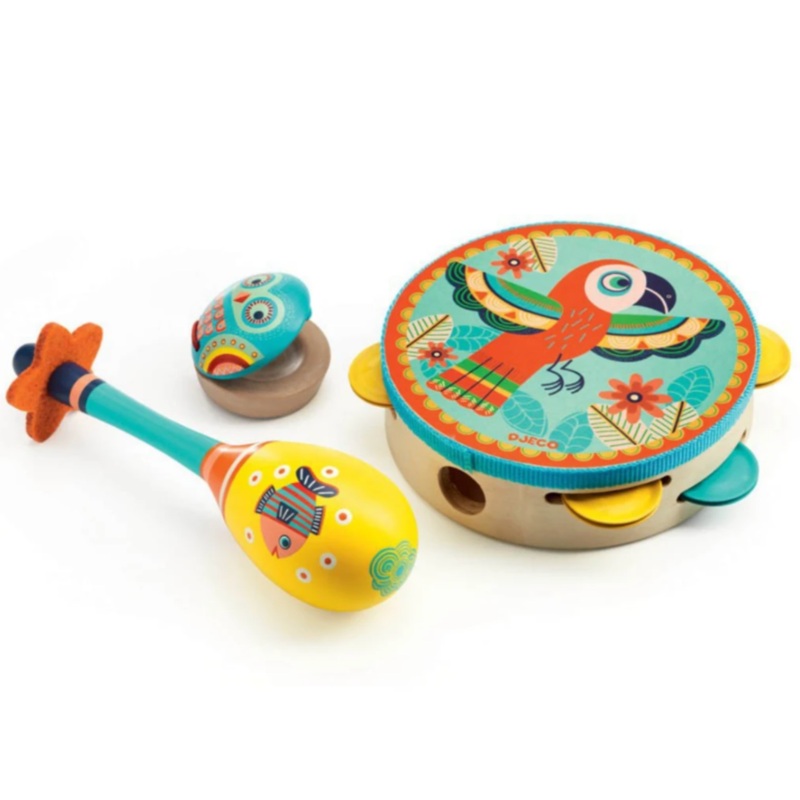 Animambo 3 Piece Tambourine Set
