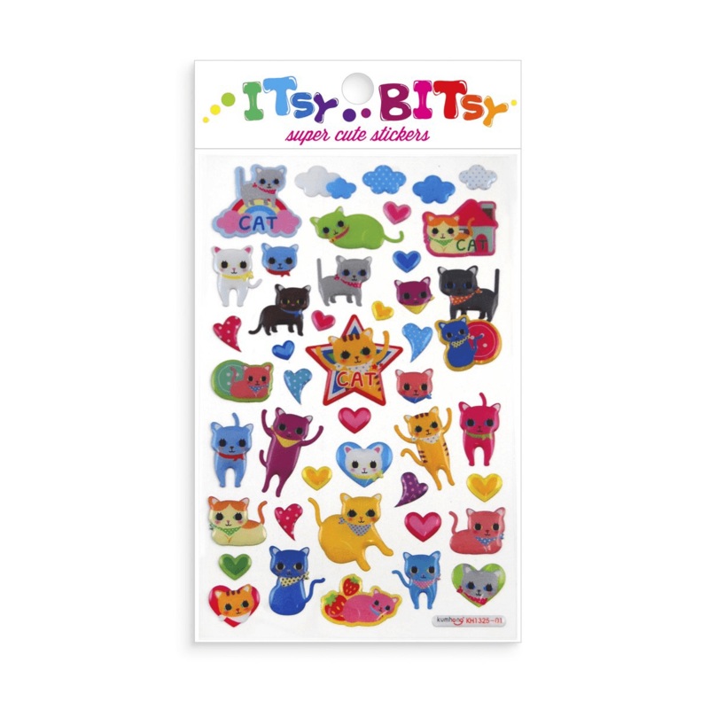 Ooly Itsy Bitsy Super Cute Cat Stickers