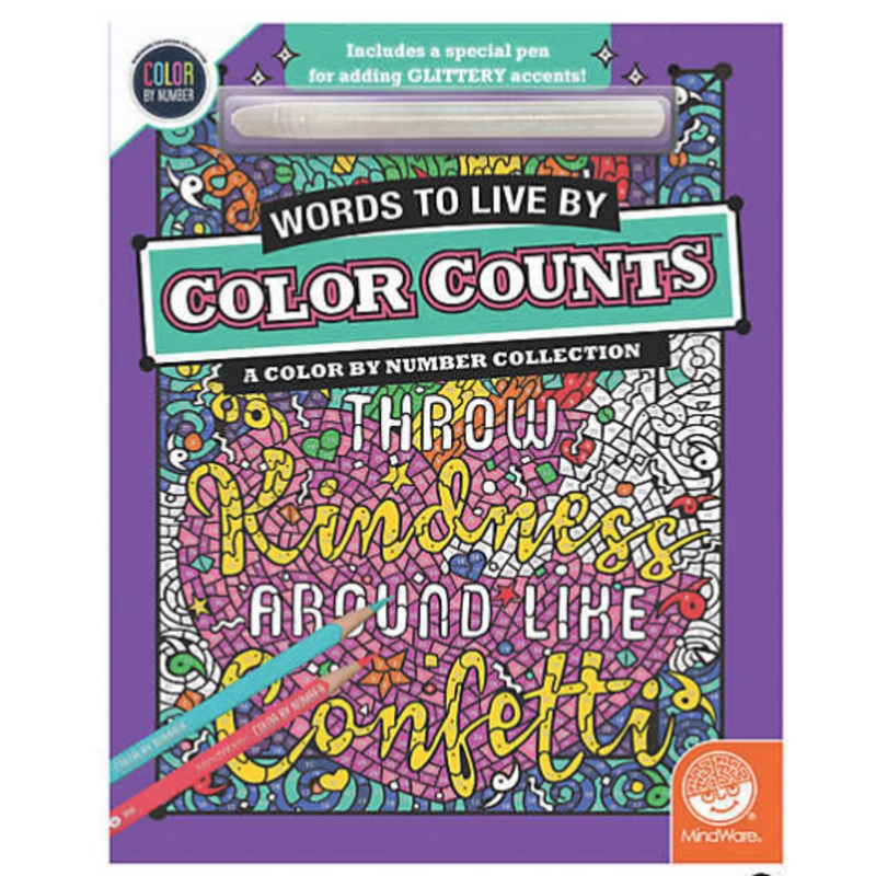 Color Counts: Words to Live By with Glitter