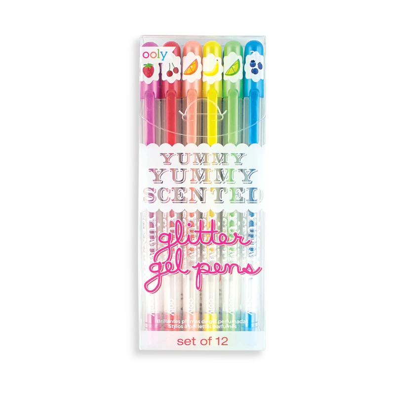 Ooly Yummy Yummy Scented Glitter Gel Pens – Set of 12