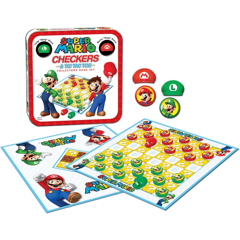 Super Mario Checkers & Tic Tac Toe Collector’s Set