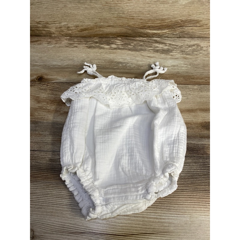 Baby Gap Eyelet Bubble Romper White sz 6-12m White 6m