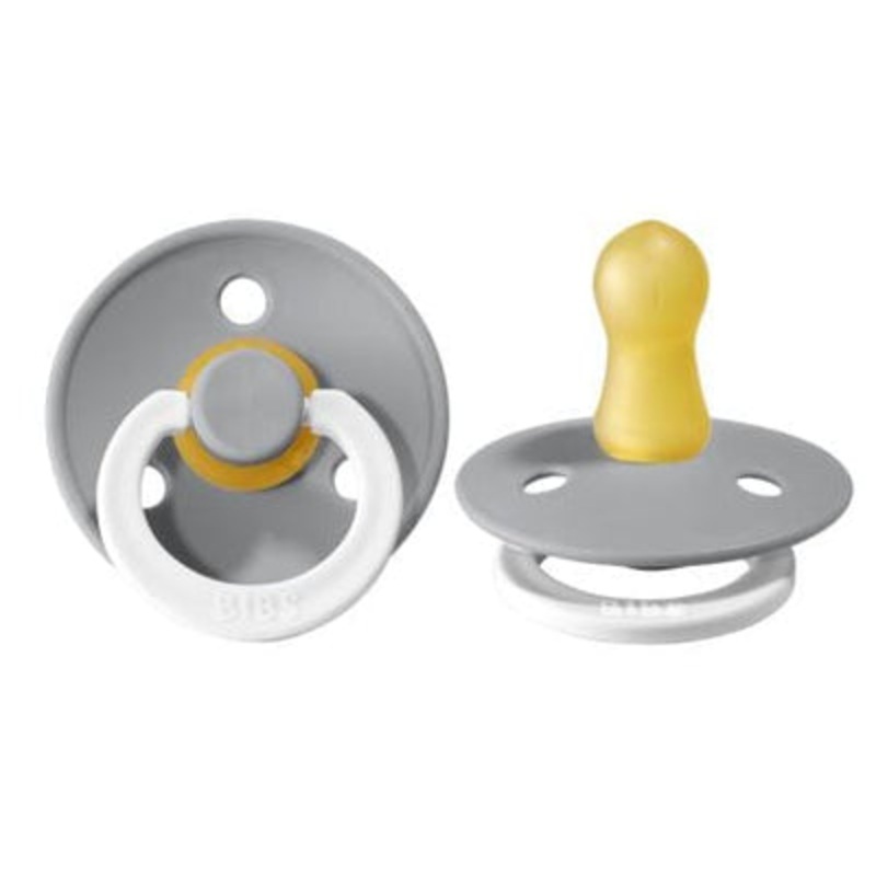 BIBS Pacifier 2 Pack – Original GLOW Size 3 – Various Colors Size 3 (18m+) Cloud