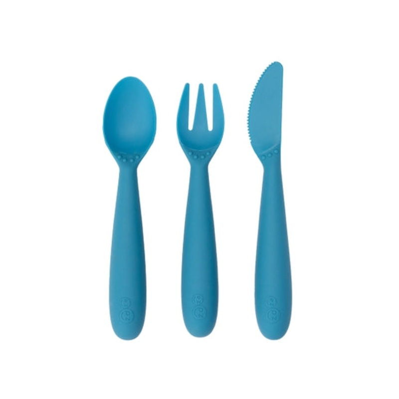 ezpz Happy Utensil Set – Various Colors Blue