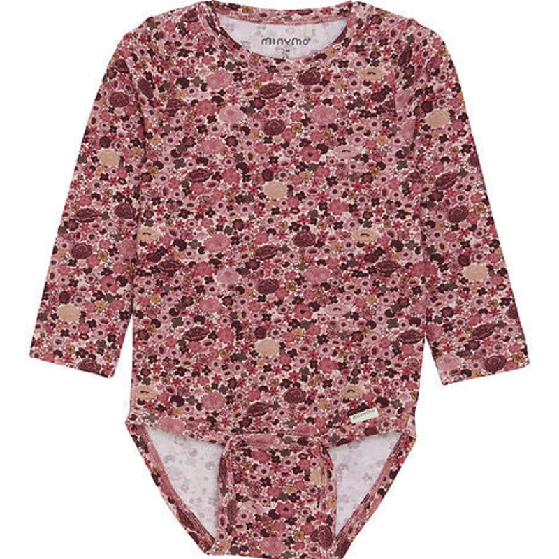Long Sleeve Bodysuit- Dusty Rose Floral 56 (NB)