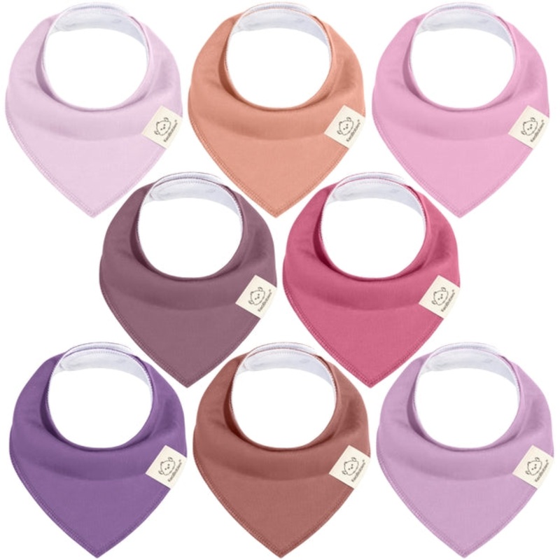 Organic Cotton Bandana Bibs – Lilac