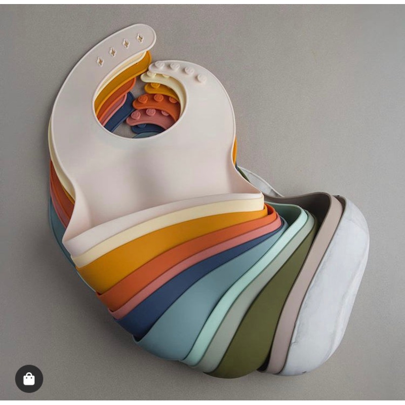 Silicone Bibs – Solid (Various Colors) Terra Cotta