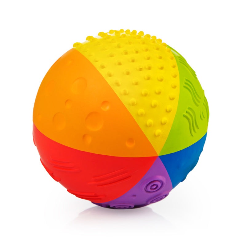 4″ Natural Sensory Ball – Rainbow