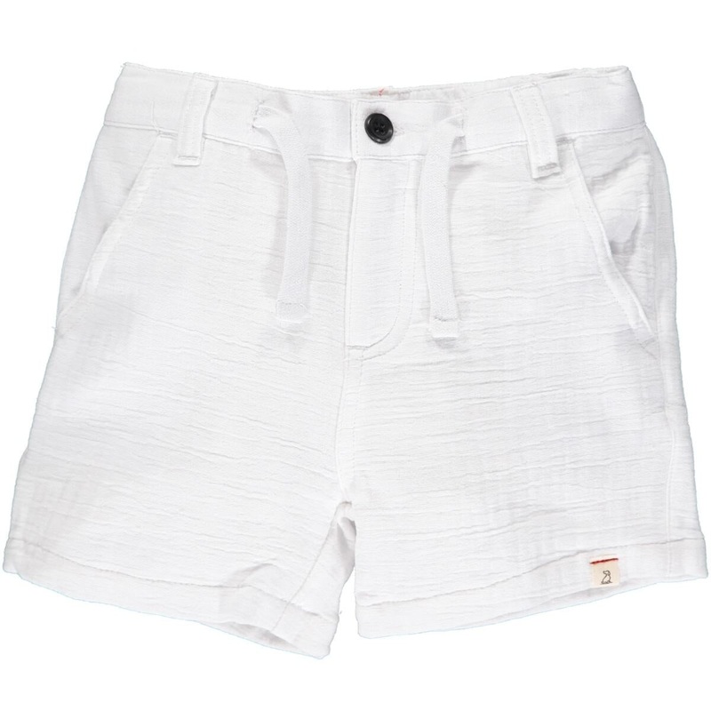 Crew Gauze Shorts – White 0-3m