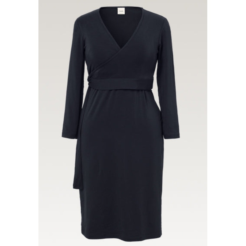 Giselle Wrap Dress – Midnight Blue S
