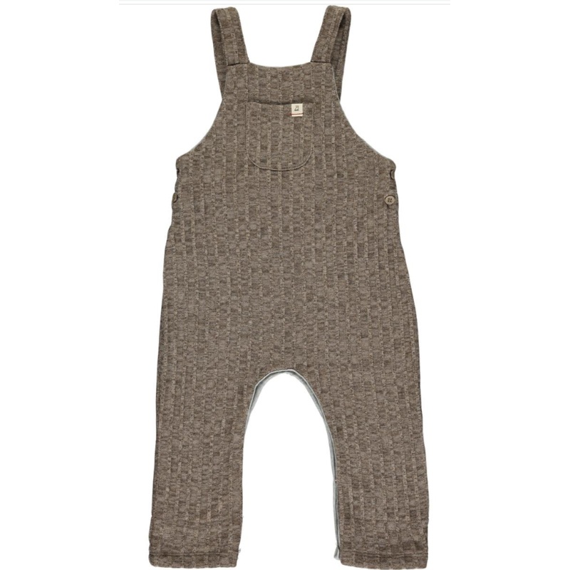 Gleason Jersey Overalls – Beige Knit 0-3m