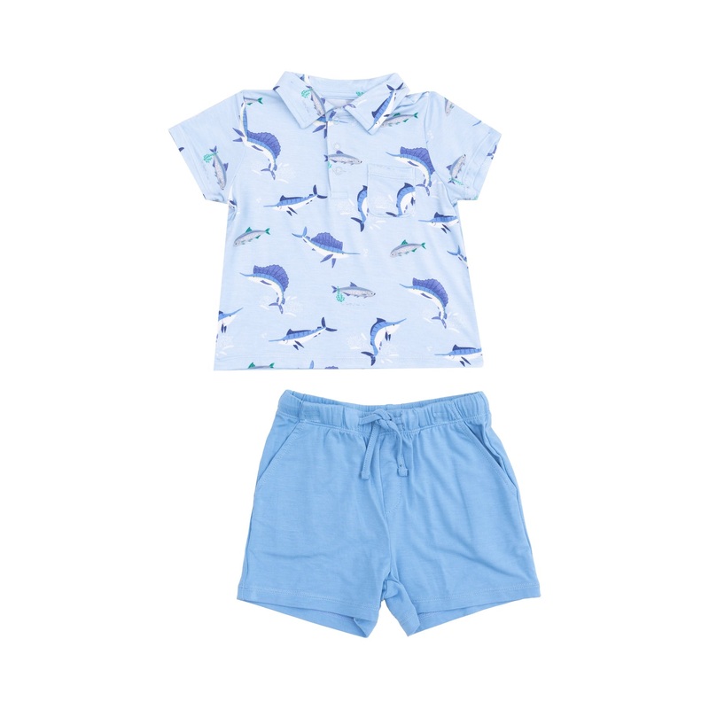Polo Shirt and Casual Short Set – Deep Sea Fishing 18-24m