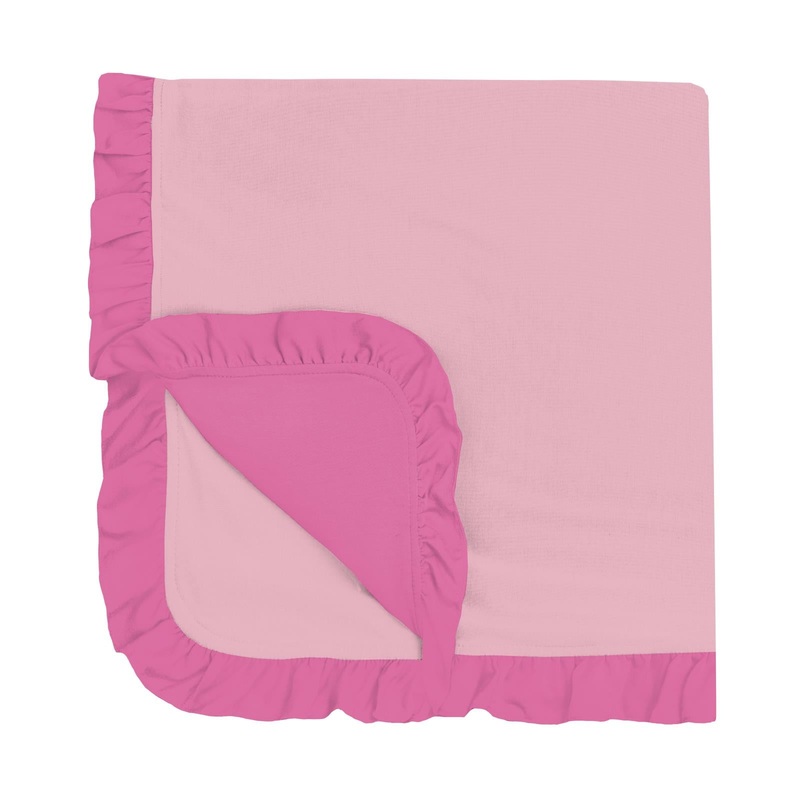 Ruffle Stroller Blanket – Cake Pop with Tulip