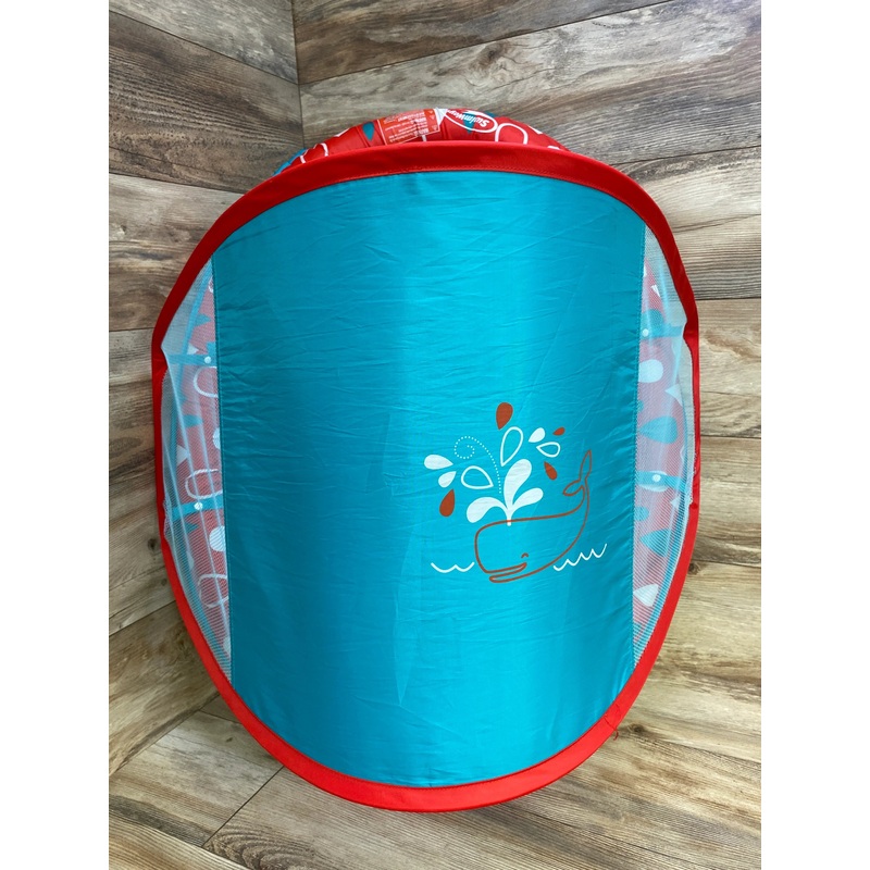 SwimWays 36″ Inflatable Red & Blue Whale Pool Float 9-24m