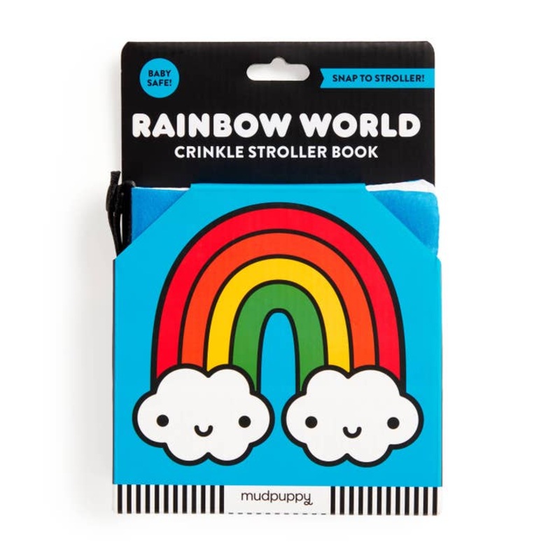 Crinkle Fabric Stroller Book – Rainbow World