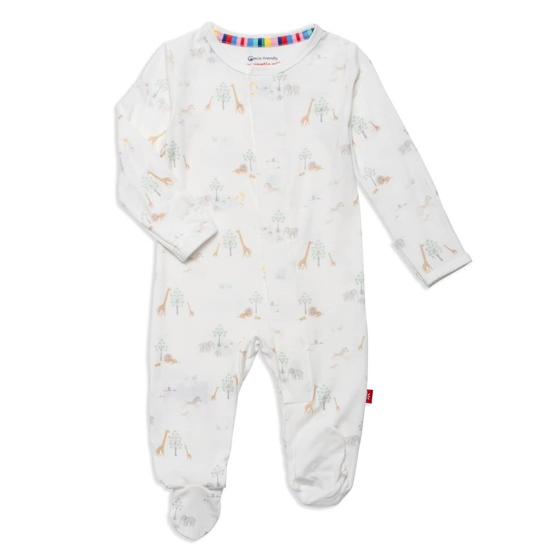 Modal Magnetic Footie – White Serene Safari PRE