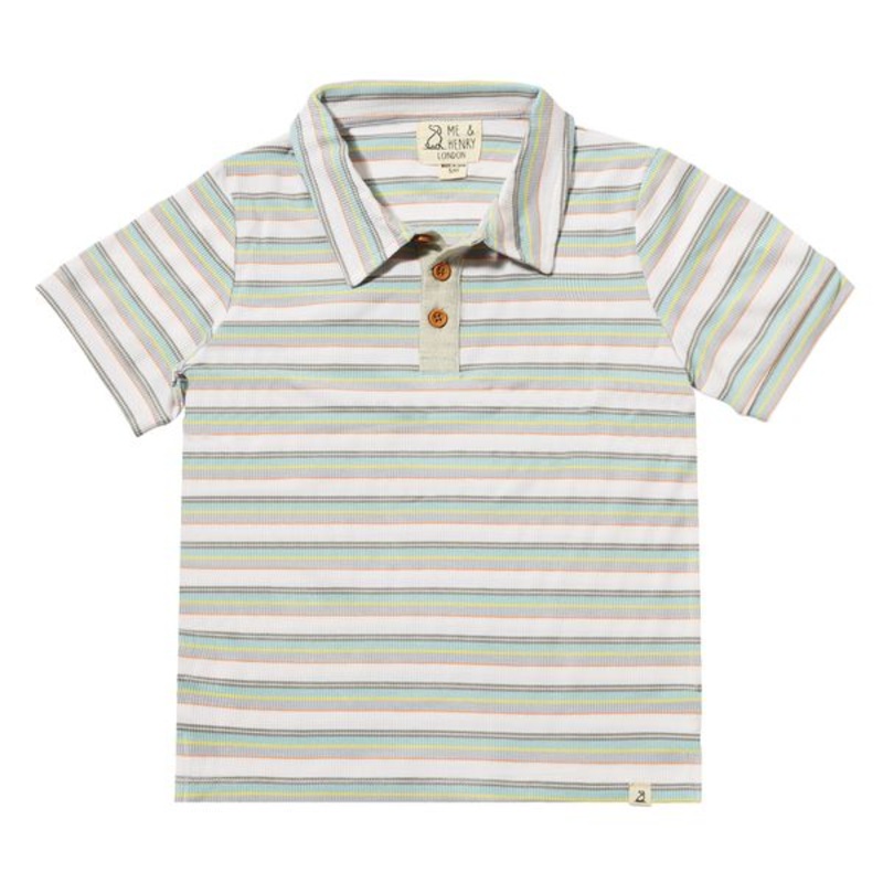 Shipping Polo – Blue/Grey/Yellow 2-3Y