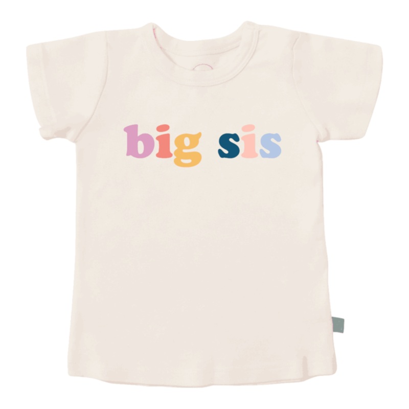 Toddler Graphic Tee – “Big Sis” 12-24m