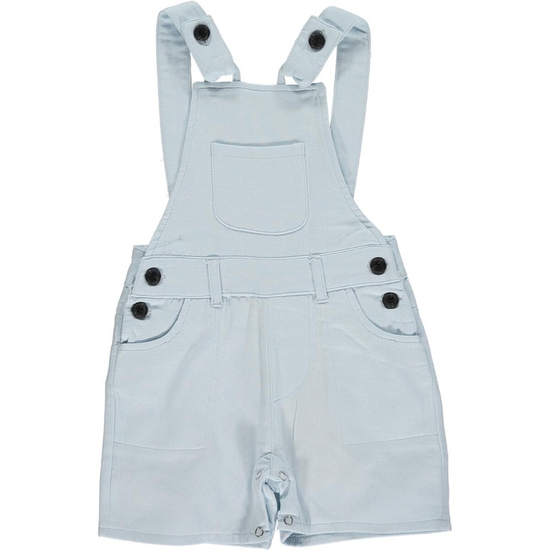 Bowline Woven Overalls – Pale Blue 0-3m